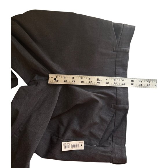 Amazon Essentials Gray Slim-Fit Stretch Mid-Rise Dress Pants Size 10L Office - Picture 7 of 8